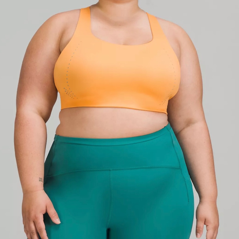 Lululemon AirSupport Sports Bra High Support in orange size 36C